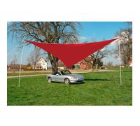Parasol auvent 5 x 5 Rouge toile jardin extérieur - Toile d'ombrage D43200