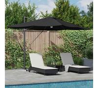 Vidaxl Parasol Déporté - Anthracite Anthracite Polyester Grand