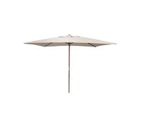 Proloisirs - Parasol avec mât en bois 300x200 cm Ori ecru G