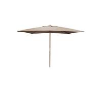 Proloisirs - Parasol avec mât en bois 300x200 cm Ori taupe G