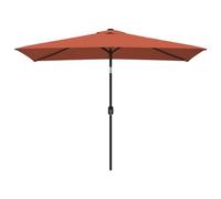 Parasol Avec Mât En Métal 300 X 200 Cm Terre Cuite Helloshop26 02_0008136 Multicolore