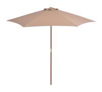 Parasol avec Poteau en Bois 270x270 cm Vert Jardin Patio Terrasse vidaXL