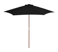 Parasol avec Poteau en Bois 270x270 cm Vert Jardin Patio Terrasse vidaXL