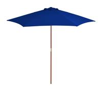 Parasol avec Poteau en Bois 270x270 cm Vert Jardin Patio Terrasse vidaXL