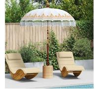 Parasol balinais - desgin moderne - 1 PC - contre le soleil - Crème 190x190x260 cm V3779