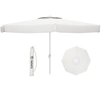 Parasol Blanc Polyester Aluminium Ø 300 Cm
