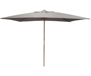 Parasol Bois 3x2 m - Couleur - Gris