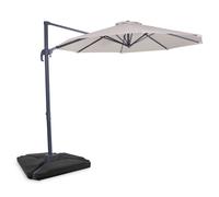 Parasol cantilever Bardolino 300cm - Premium parasol - Beige | Incl. 4 dalles remplissables