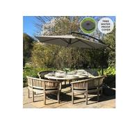 Parasol Cantilever Beige & Base Ronde Beige