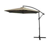 Parasol Cantilever Suspendu 3m Ombre Protection UV Extérieur Jardin Terrasse