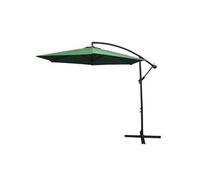 Parasol Cantilever Suspendu 3m Ombre Protection Uv Extérieur Jardin Terrasse Parasol Banane Inclinable Housse Imperméable Avec Manivelle Réglable Couleur Vert Vert