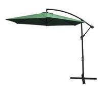 Parasol Cantilever Suspendu 3m Ombre Protection Uv Extérieur Jardin Terrasse Parasol Banane Inclinable Housse Imperméable Avec Manivelle Réglable Couleur Vert Vert