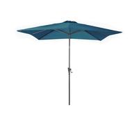 Parasol Carr? En Aluminium Avec Manivelle 2,5m Tilt Bleu
