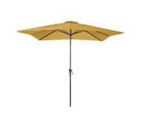 Parasol carré en aluminium avec manivelle 2,5m Tilt curry