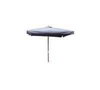 Palawan parasol carré en bois 3 x 3 m gris
