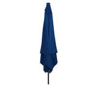 Parasol Carré Pour Le Jardin Vidaxl Avec Lumières Led 295x245 Cm Bleu Azur