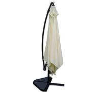 Parasol Carré Solenzara Écru 3x3mètres Beige