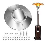Parasol chauffant de rechange - Déflecteur de chaleur pour cuisinière avec trous - Accessoire de terrasse robuste - Couvercle universel - Répartition de la chaleur - Chauffage à gaz