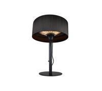 FAVEX - Chauffage de table Sirmione noir - Chauffage extérieur électrique - 1 500 W - surface de chauffe jusqu'à 2 m² - IP44 - acier peint - sécurité coupe-circuit