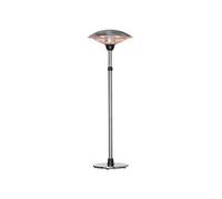 Outsunny Parasol chauffant électrique 3000W Hauteur réglable 160–200 cm Aluminium Argent