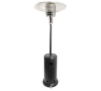 Parasol chauffant OSLO - chauffage d'extérieur au gaz en acier noir