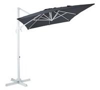 Parasol Coco 200x300 gris mât blanc Gris