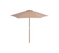 Parasol avec Poteau en Bois 270x270 cm Vert Jardin Patio Terrasse vidaXL