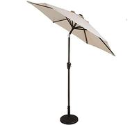 Parasol de 2,1 m - Parasol d'extérieur avec réglage de l'inclinaison et ventilation - Parfait pour une utilisation sur la terrasse et la plage - Auvent durable pour tous les temps