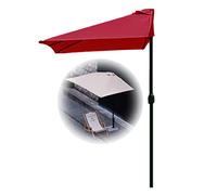 Parasol de à moitié rectangulaire extérieur avec Berceau de Taille en Acier de Taille 2x1m Facile à Utiliser