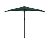 Parasol De Balcon Avec Mât En Aluminium Vert 300 X 150 Cm Demi Helloshop26 02_0008309 Multicolore