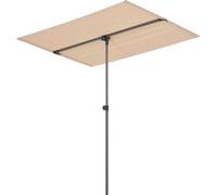 Parasol Carsoli inclinable à 360° rectangulaire 180 x 130 cm sable