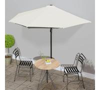 Parasol de Balcon et Mât en Aluminium Terre Cuite 270x144x222cm Jardin vidaXL