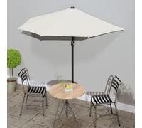Parasol de Balcon et Mât en Aluminium Terre Cuite 270x144x222cm Jardin vidaXL