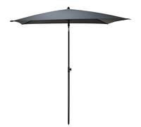 Parasol de balcon gris Avec articulation, inclinaison réglable Résistant aux UV, protection solaire Pour jardin, terrasse, marché 125 x 200 cm, rectangulaire