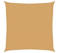 Parasol de balcon - Protection solaire - Pour l'extérieur - 160 g/m² - Carré - Couleur sable - 3 x 3 m - PEHD - Parasol de balcon pour balcon, jardin, terrasse