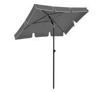 Parasol De Balcon Rectangulaire 1,8 X 1,25 M Protection Upf 50+ Ombrelle Toile Avec Revêtement En Pa Sac De Transport Terrasse Jardin Sans Socle Gris Helloshop26 12_0001784 Multicolore