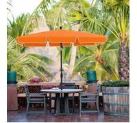 Parasol de balcon rectangulaire 2 x 1,25 m, protection UPF 50+, Ombrelle, toile avec revêtement en PA, Orange GPU25OG