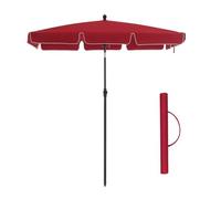 Parasol De Balcon Rectangulaire 2 X 1,25 M Protection Upf 50+ Ombrelle Toile Avec Revêtement Sac De Transport Terrasse Jardin Sans Socle Rouge Helloshop26 12_0001750 Multicolore