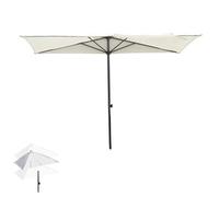 Parasol de Balcon rectangulaire, Parasol de Jardin, Mural d'extérieur à Hauteur réglable, for Petits espaces, Contre Un Mur, Porche(White)