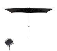 Parasol de Balcon rectangulaire, Parasol de Jardin, Mural d'extérieur à Hauteur réglable, for Petits espaces, Contre Un Mur, Porche(Black)