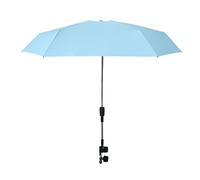 Parasol de chaise à clipser - Parasol de protection solaire pour bébé - Pare-soleil pour poussette - UPF 50+ - Réglable avec fixation par serrage - Capote légère et pliable pour sièges extérieurs
