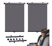 Parasol de fenêtre de Voiture récupérable - Rouleau de Protection Solaire Portable à l'aveugle | Stores à Rouleaux de fenêtre latérale Auto pour bébés, Animaux de Compagnie, Chaleur Estivale, Panneau