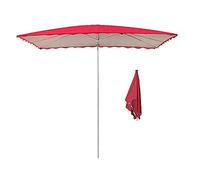 Parasol de, Grand Parasol extérieur à Hauteur réglable, canopée Pliable Commerciale, Isolation Thermique, étanche, crème Solaire, carré 3x2m (Rouge)