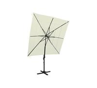Parasol de Jardin à 4 Niveaux avec Mât en Aluminium, Pare-soleil de Patio, Abri de Soleil, Parasol de Plage Terrasse, 313820
