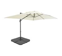Parasol de Jardin avec Base Portable Pare-soleil Abri de Soleil Taupe vidaXL