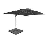 Parasol de Jardin avec Base Portable Pare-soleil Abri de Soleil Taupe vidaXL