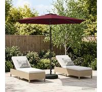 vidaXL Parasol de jardin 270 x 270 cm Polyester avec lampes LED