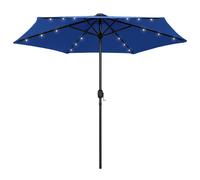 vidaXL Parasol de Jardin avec Lumières LED et Mât en Aluminium, Pare-soleil de Patio, Abri de Soleil Terrasse Extérieur, 270 47359