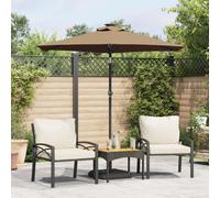 Parasol de jardin avec mât en acier anthracite 225x225x212 cm parasol vidaXL