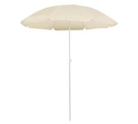 Vidaxl Parasol De Jardin Avec Mât En Acier Sable 180 Cm